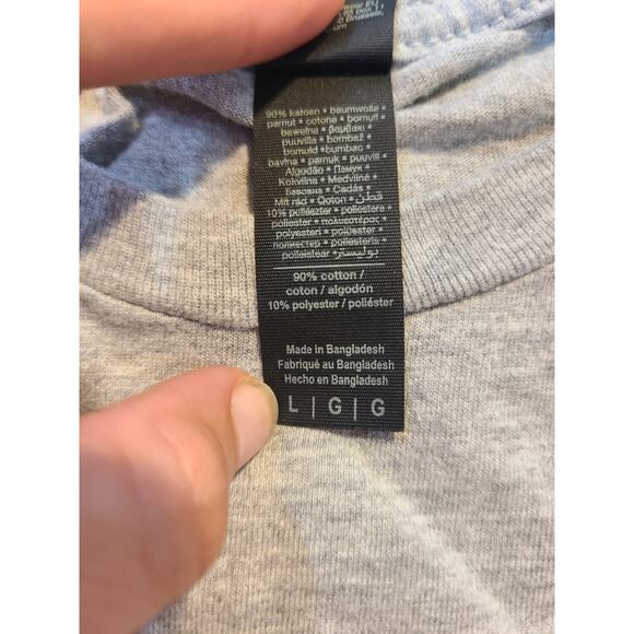 Gildan large women's grey printed tee - Picture 5 of 7